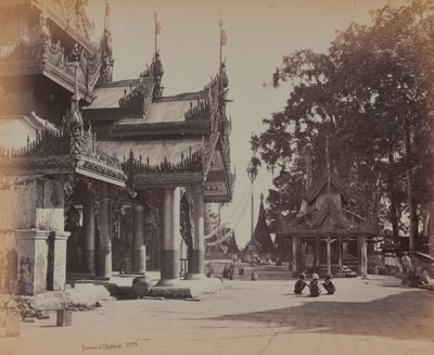 Court in the Palace, Mandalay by British Photographer